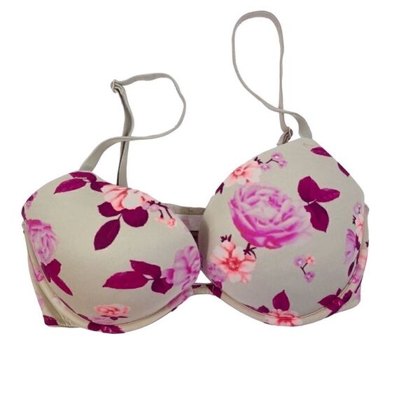 Victoria’s Secret PINK floral Wear Everywhere Push Up with Pad size 32D - Picture 1 of 3